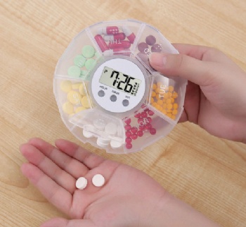 NF-CR-212 Smart pill box Round