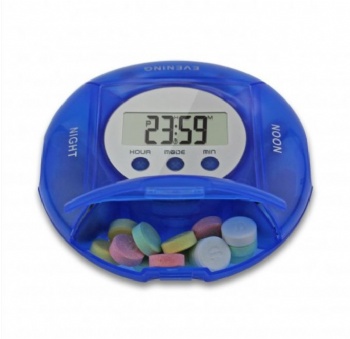 NF-CR-219 5 Alarm Pill Box Organizer with back light (1-Day)